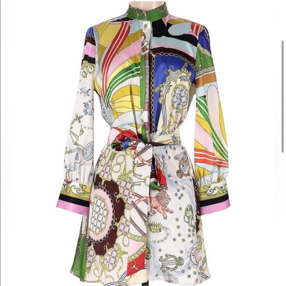 Zara Zodiac Print Dress - NWT
